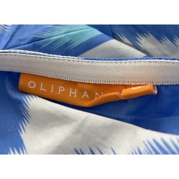 Oliphant Odisha One Shoulder Maxi Dress Blue Ikat Small - Picture 4 of 5